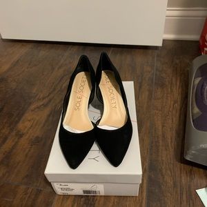 Sole Society Black Wedge